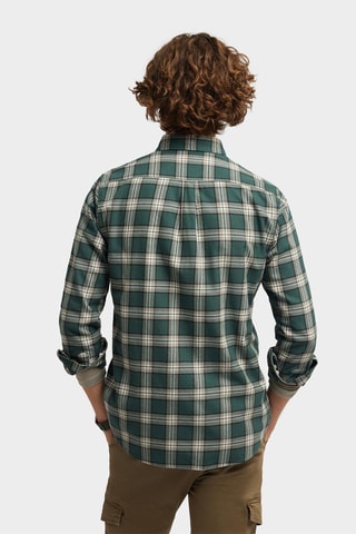 Overhemd Regular Fit - Donkergroen