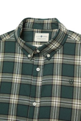 Overhemd Regular Fit - Donkergroen