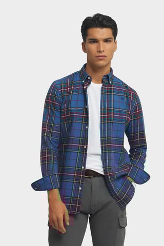 Overhemd Regular Fit - Indigoblauw