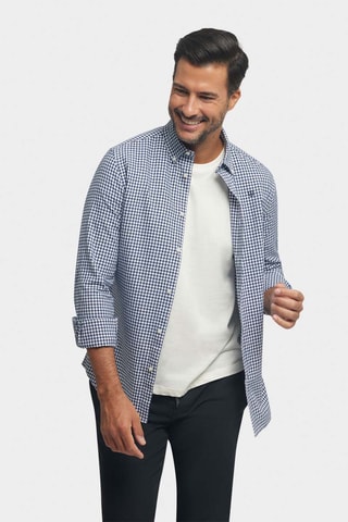 Overhemd Regular Fit - Marineblauw