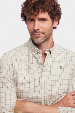 Overhemd Regular Fit - Donkergroen