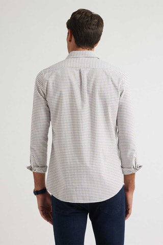 Overhemd Regular Fit - Bruin