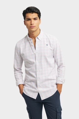 Overhemd Regular Fit - Bordeauxrood