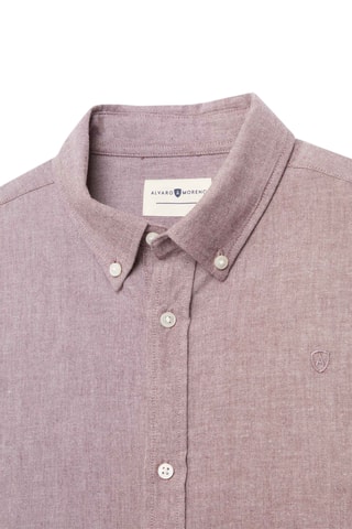 Overhemd Regular Fit - Bordeauxrood