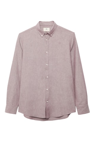 Overhemd Regular Fit - Bordeauxrood