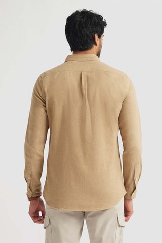 Overhemd Regular Fit - Camel