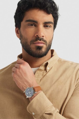 Overhemd Regular Fit - Camel