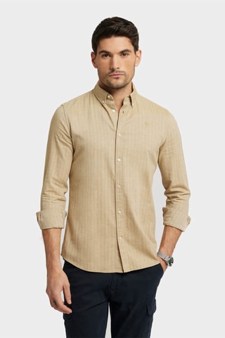 Overhemd Regular Fit - Camel