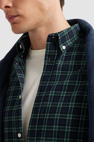 Overhemd Regular Fit - Donkergroen