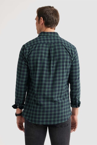 Overhemd Regular Fit - Donkergroen