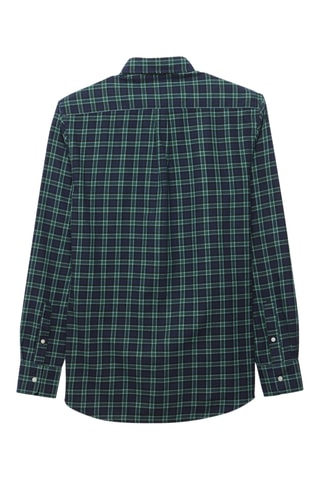 Overhemd Regular Fit - Donkergroen