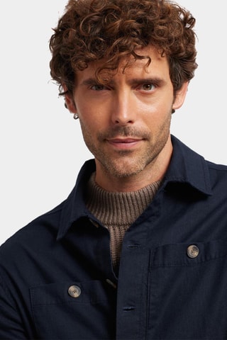 Linnen Jasje - Marineblauw