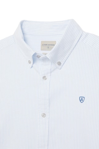 Biologisch Katoenen Overhemd Regular Fit - Blauw en Wit