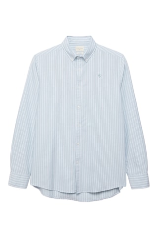 Biologisch Katoenen Overhemd Regular Fit - Hemelsblauw