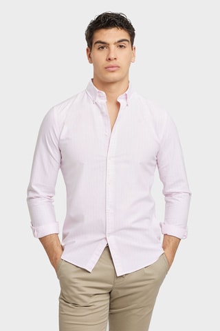 Biologisch Katoenen Overhemd Regular Fit - Roze
