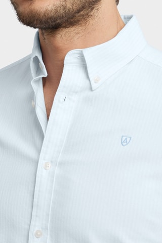 Overhemd Regular Fit - Hemelsblauw en Wit