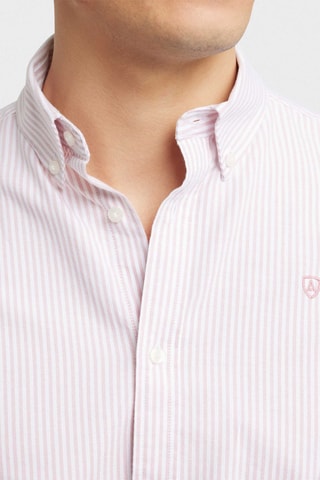 Overhemd Regular Fit - Roze en Wit