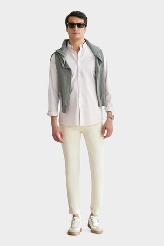 Overhemd Regular Fit - Roze en Wit