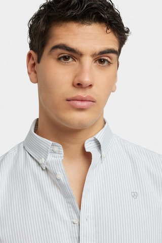 Overhemd Regular Fit - Grijs en Wit
