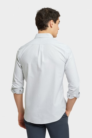 Overhemd Regular Fit - Grijs en Wit