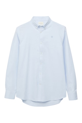 Biologisch Katoenen Overhemd Regular Fit - Hemelsblauw