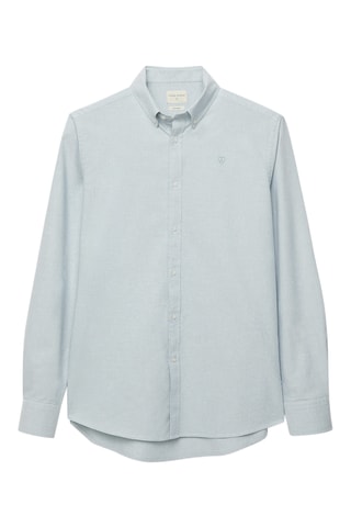 Biologisch Katoenen Overhemd Regular Fit - Grijs