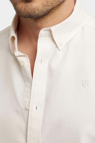 Biologisch Katoenen Overhemd Regular Fit - Ivoorkleurig