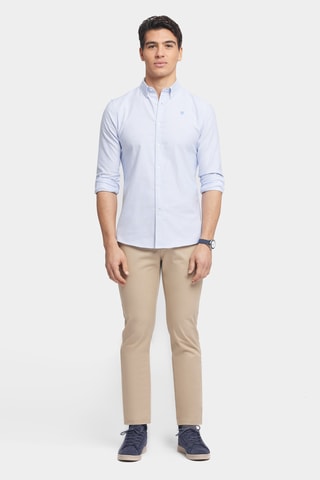 Biologisch Katoenen Overhemd Regular Fit - Hemelsblauw