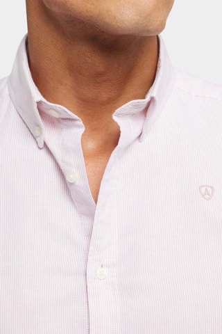 Biologisch Katoenen Overhemd Regular Fit - Koraalrood