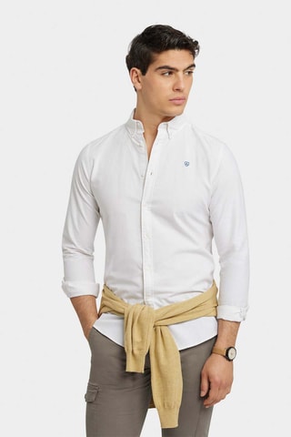 Biologisch Katoenen Overhemd Regular Fit - Beige