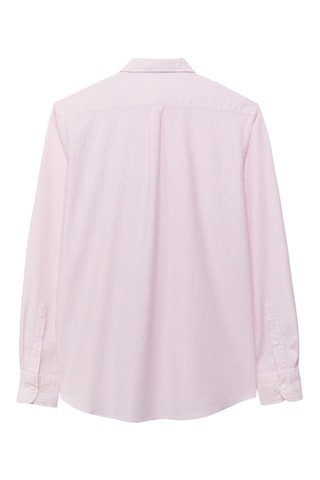 Biologisch Katoenen Overhemd Regular Fit - Koraalrood