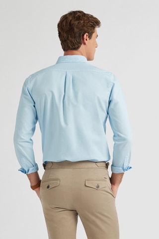 Biologisch Katoenen Overhemd Regular Fit - Hemelsblauw