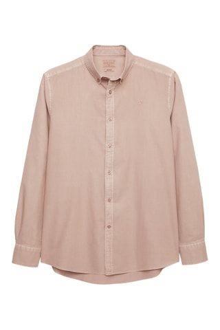 Biologisch Katoenen Overhemd Regular Fit - Oudroze