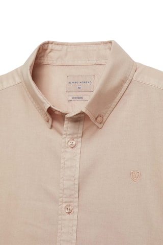 Biologisch Katoenen Overhemd Regular Fit - Beige