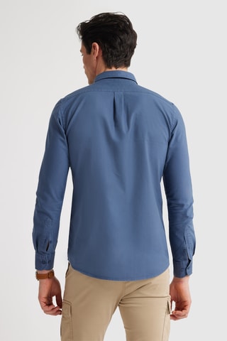 Overhemd Regular Fit - Marineblauw