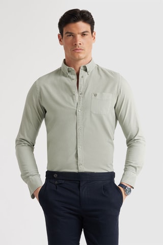 Overhemd Regular Fit - Groen