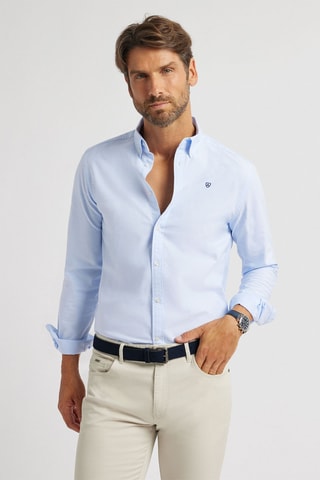 Overhemd Regular Fit - Hemelsblauw