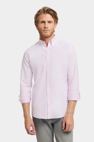 Overhemd Regular Fit - Poederroze