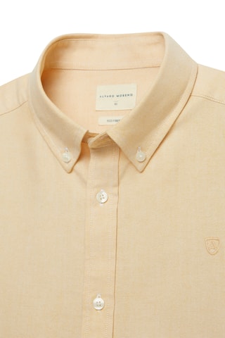 Biologisch Katoenen Overhemd Regular Fit - Geel