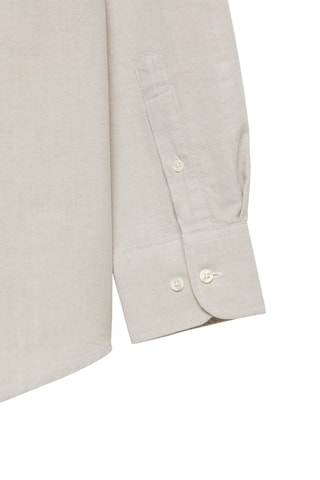 Biologisch Katoenen Overhemd Regular Fit - Beige