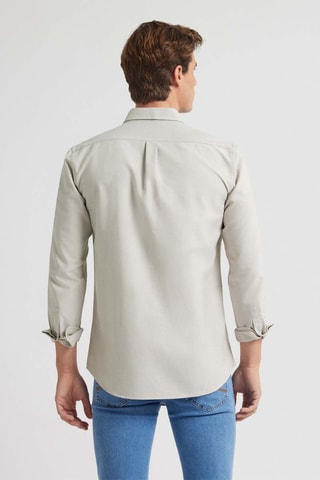 Biologisch Katoenen Overhemd Regular Fit - Beige