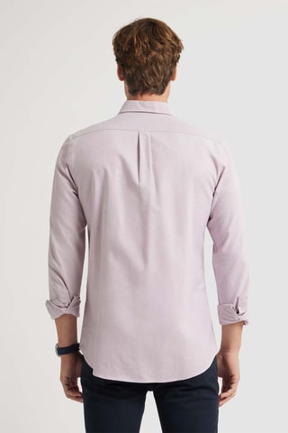 Biologisch Katoenen Overhemd Regular Fit - Lichtroze
