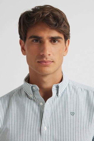 Overhemd Regular Fit - Zeegroen