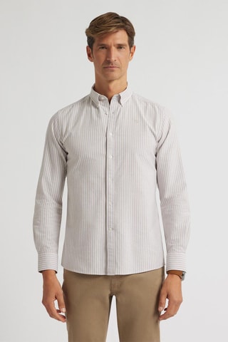 Overhemd Regular Fit - Beige