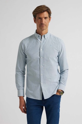 Overhemd Regular Fit - Zeegroen