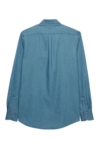 Jeansoverhemd Regular Fit - Hemelsblauw