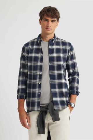 Overhemd Regular Fit - Marineblauw