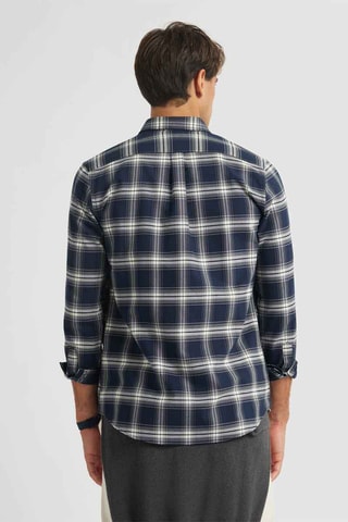 Overhemd Regular Fit - Marineblauw