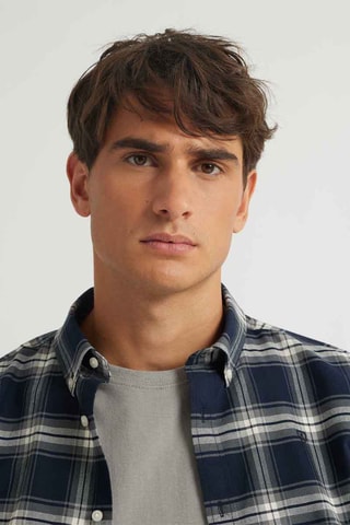 Overhemd Regular Fit - Marineblauw