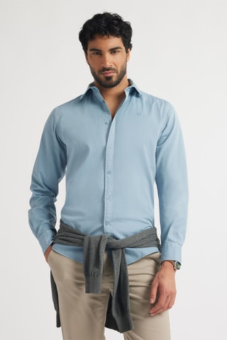Overhemd Regular Fit - Blauw